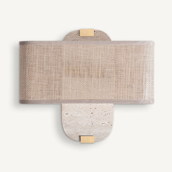 Travertine wall lamp