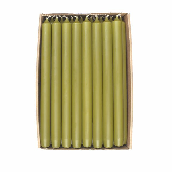 Kronelys 2,2x28 Green leaf Candle