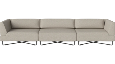 Orlando O2 Garden Sofa 3 Modules - Palma - Outdoor fabric, Sand