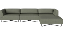 Carica l&#39;immagine nel visualizzatore di Gallery, Orlando Garden Sofa with Chaise Lounge Savane - Outdoor fabric, Green melange