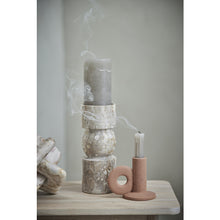 Laden Sie das Bild in den Galerie-Viewer, Ellia candlestick 9X9X23 cm. Linen
