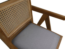 Load image into Gallery viewer, Dining Chair Natural/Dark Grey-Teak/Fabric