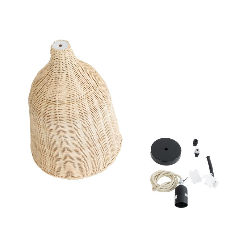 Hanging lamp Rattan 30x40cm