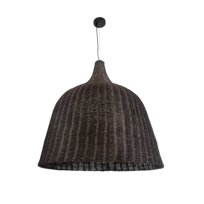 Brown Rattan Boho Pendant Lamp