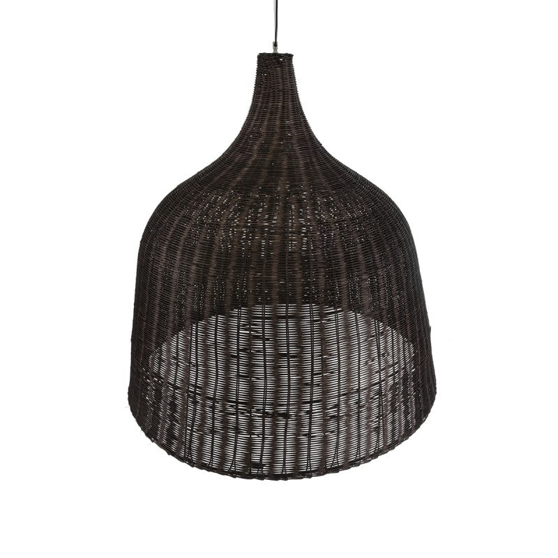 Brown Rattan Boho Pendant Lamp
