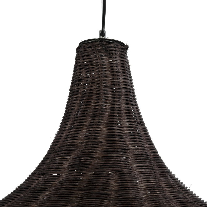 Brown Rattan Boho Pendant Lamp