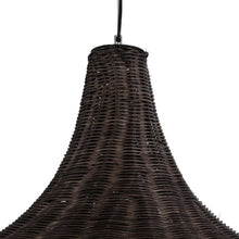 Load image into Gallery viewer, Brown Rattan Boho Pendant Lamp