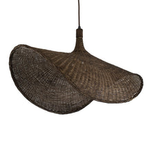 Load image into Gallery viewer, Brown Rattan Boho Pendant