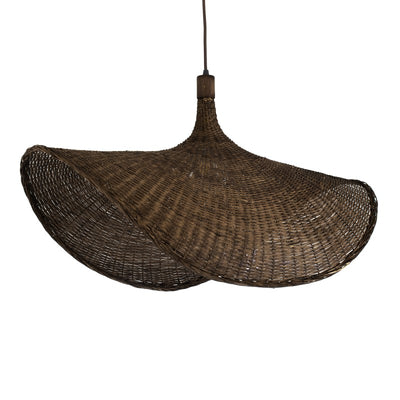 Brown Rattan Boho Pendant