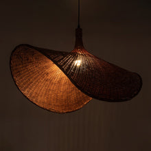 Load image into Gallery viewer, Brown Rattan Boho Pendant