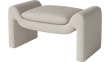 Load image into Gallery viewer, Mielo footstool Revi Bouclé &amp; texture, Ivory