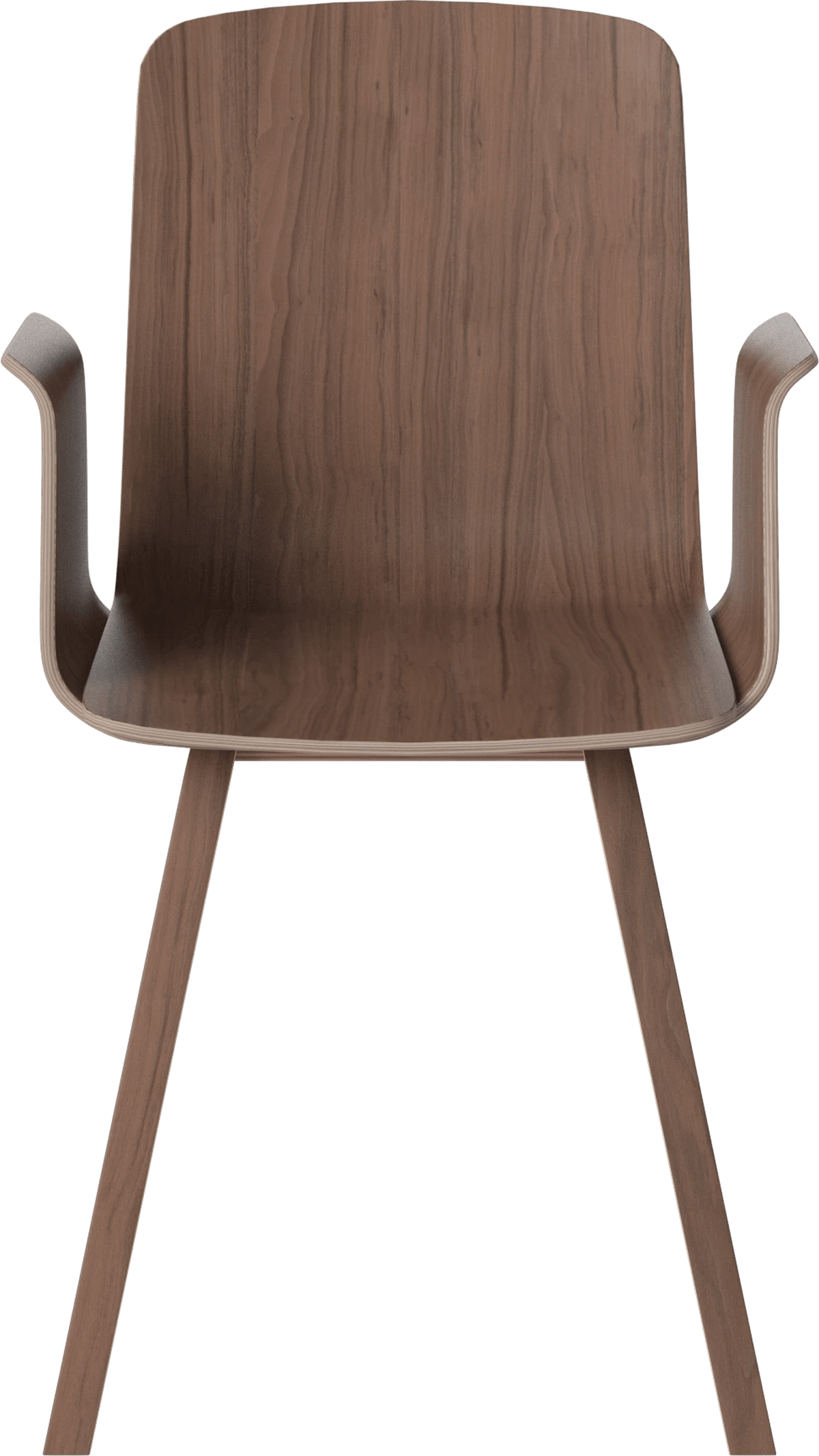 Palm Veneered Dining Chair w. Armrest
