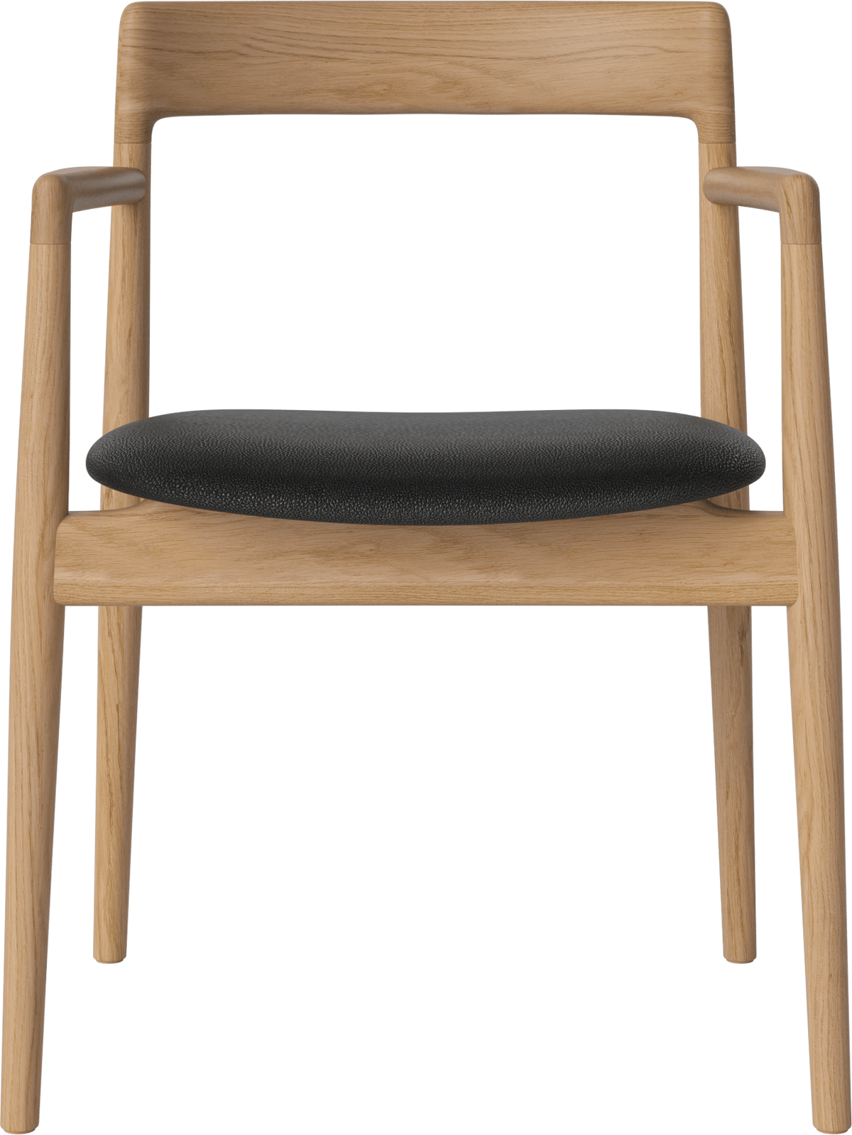 Calma upholstered dining chair with armrest