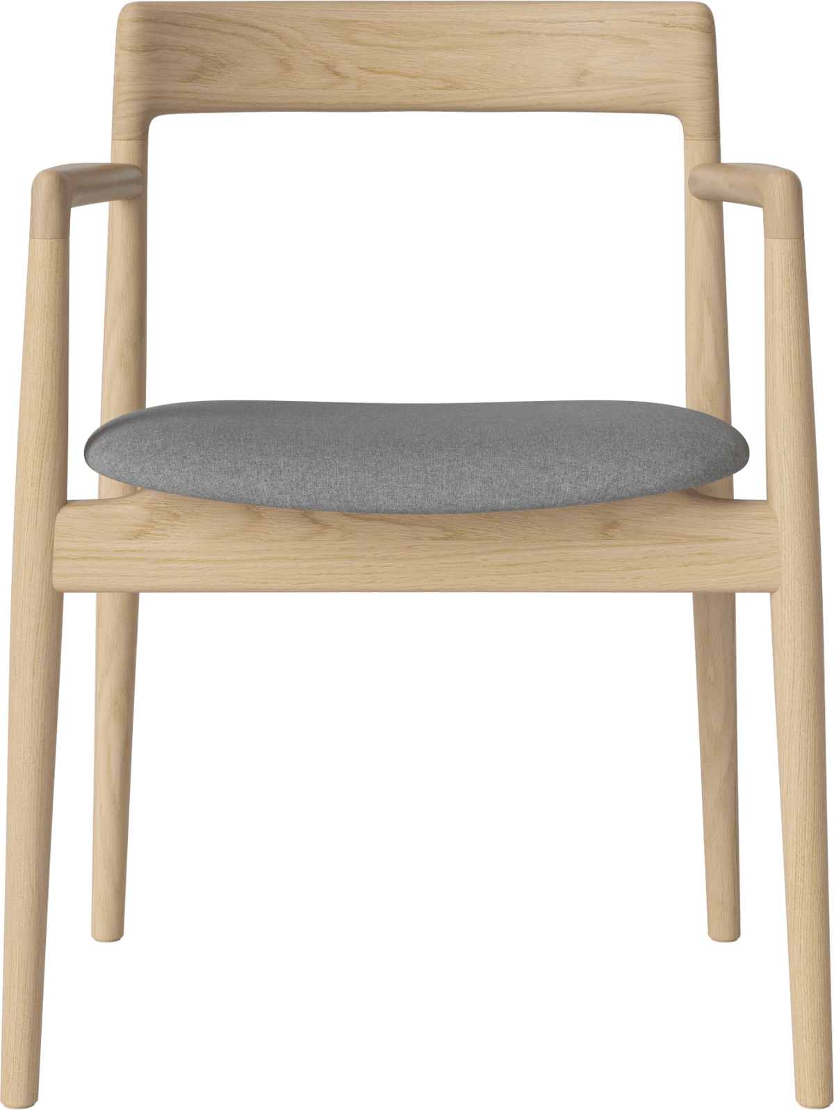 Calma upholstered dining chair with armrest