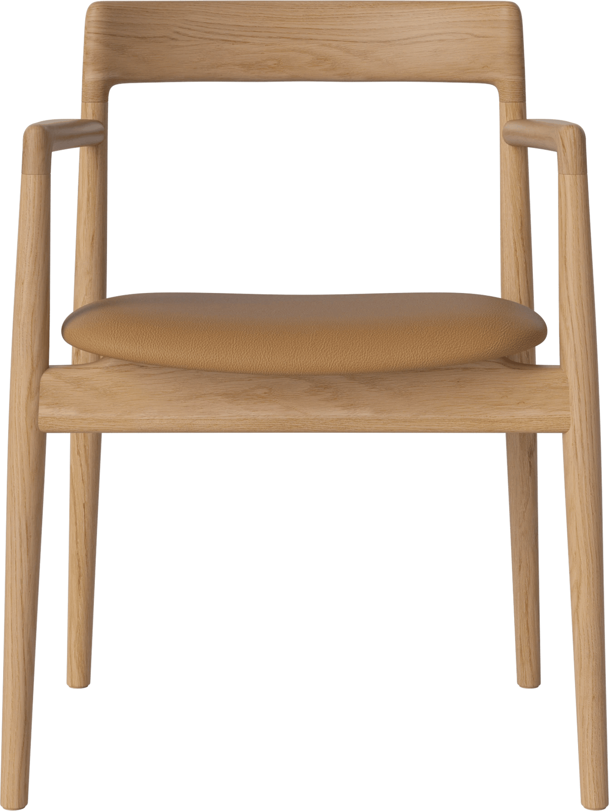 Calma upholstered dining chair with armrest