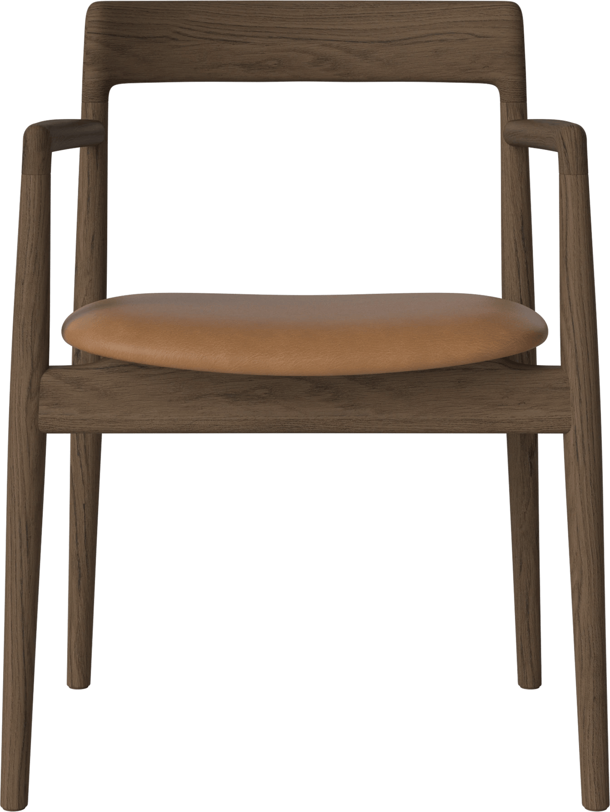 Calma upholstered dining chair with armrest