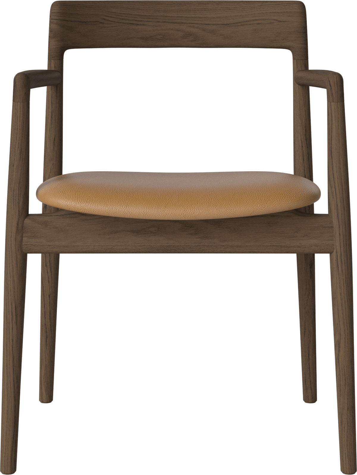 Calma upholstered dining chair with armrest