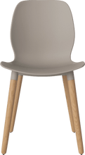Carica l'immagine nel visualizzatore di Gallery, Seed Dining Chair - Poly/Wood Legs