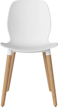 Carica l'immagine nel visualizzatore di Gallery, Seed Dining Chair - Poly/Wood Legs