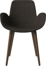 Carica l'immagine nel visualizzatore di Gallery, Seed Chair w. armrest &amp; upholstered seat - curated edition