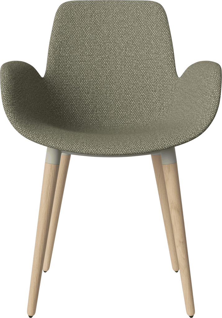 Seed Chair w. armrest & upholstered seat - curated edition