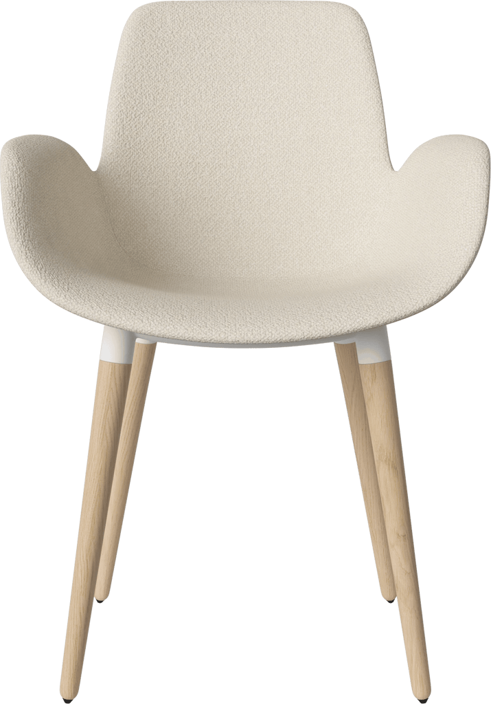Seed Chair w. armrest & upholstered seat - curated edition
