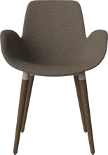 Carica l'immagine nel visualizzatore di Gallery, Seed Chair w. armrest &amp; upholstered seat - curated edition