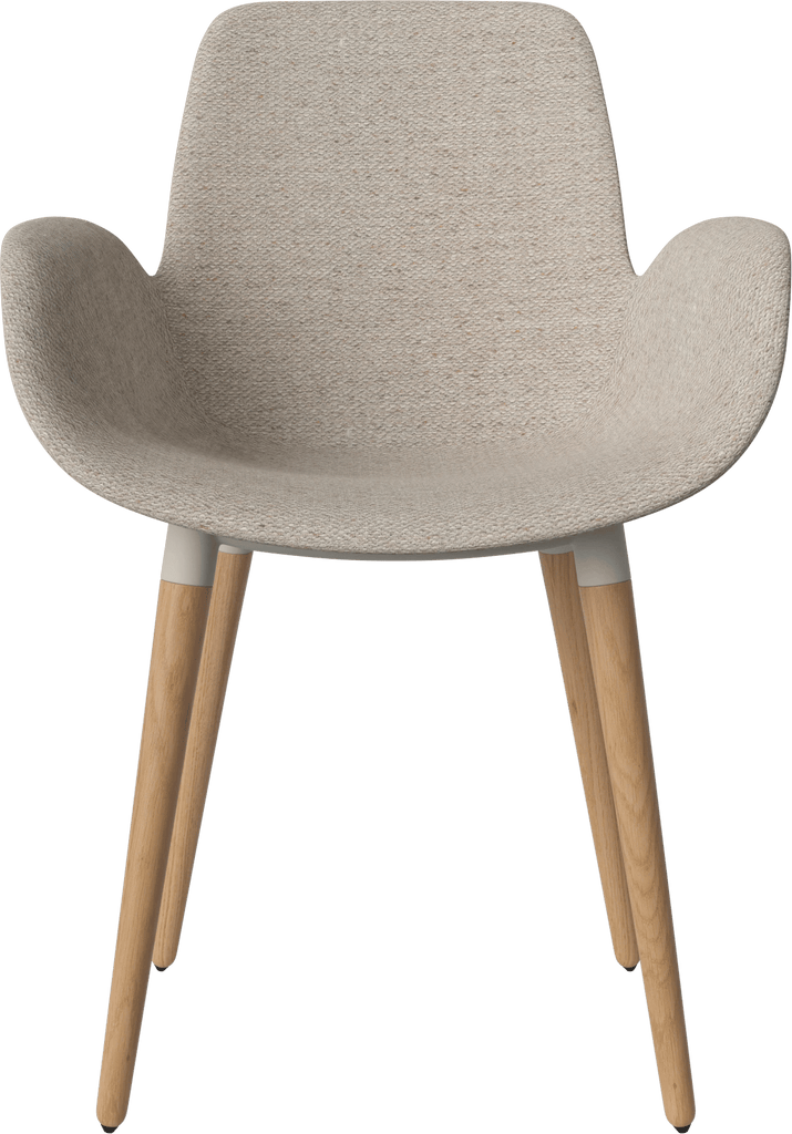 Seed Chair w. armrest & upholstered seat - curated edition
