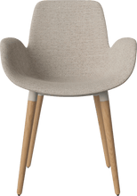 Carica l'immagine nel visualizzatore di Gallery, Seed Chair w. armrest &amp; upholstered seat - curated edition