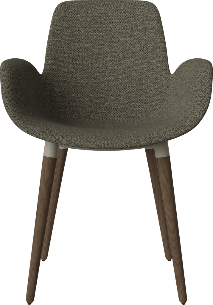 Seed Chair w. armrest & upholstered seat - curated edition
