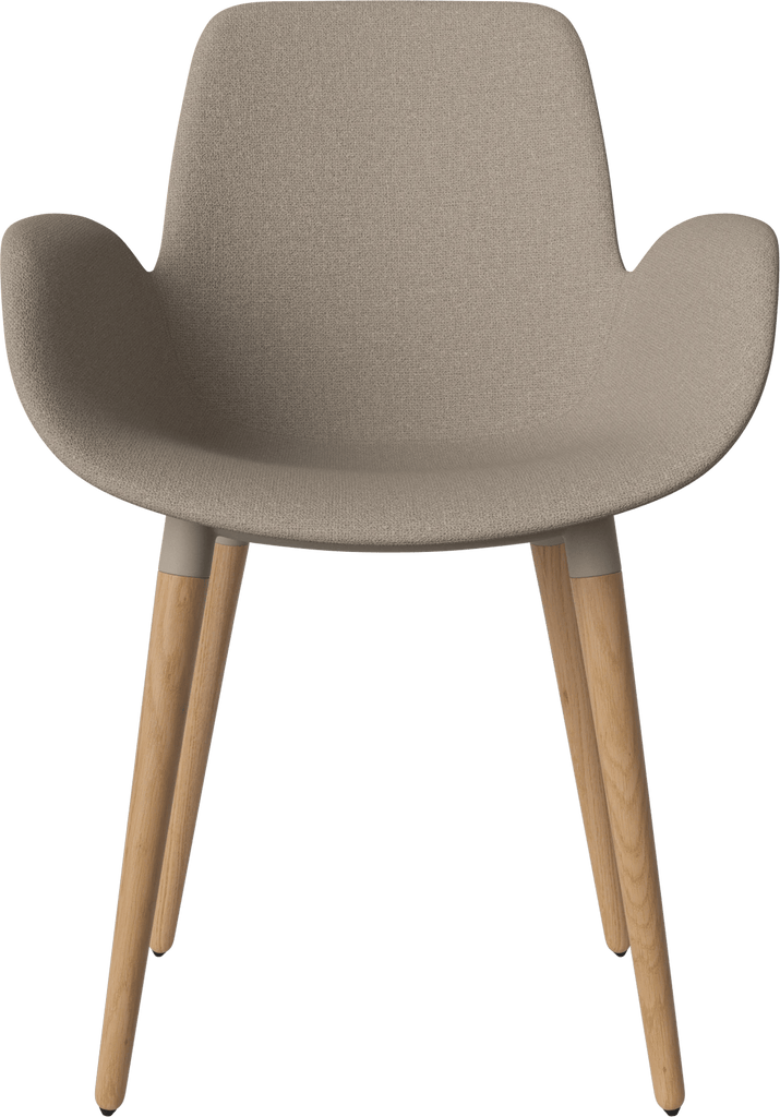 Seed Chair w. armrest & upholstered seat - curated edition