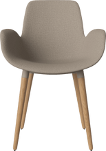 Carica l'immagine nel visualizzatore di Gallery, Seed Chair w. armrest &amp; upholstered seat - curated edition