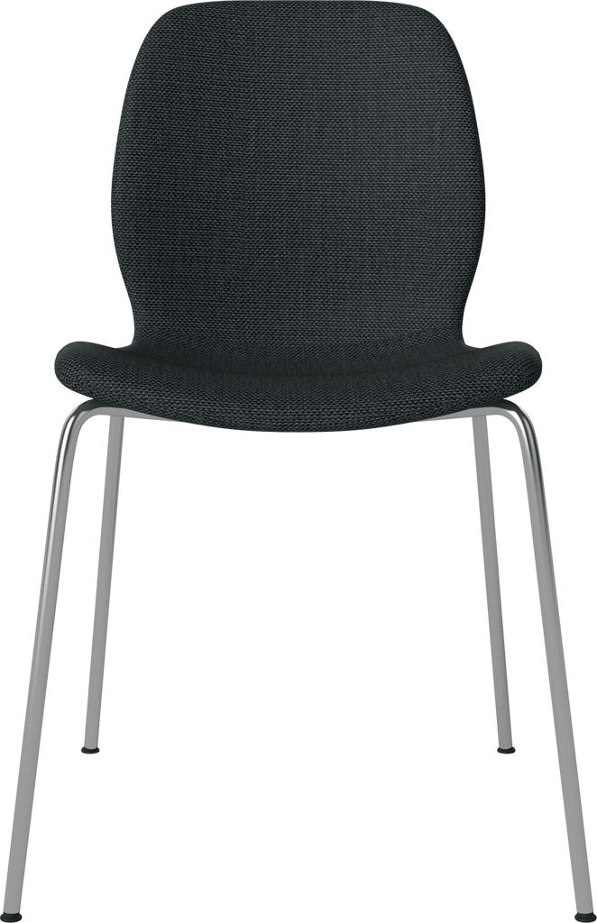 Seed Chair w. Upholstered Seat & Metal Legs