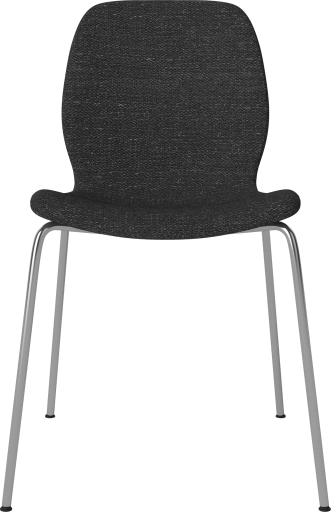 Seed Chair w. Upholstered Seat & Metal Legs