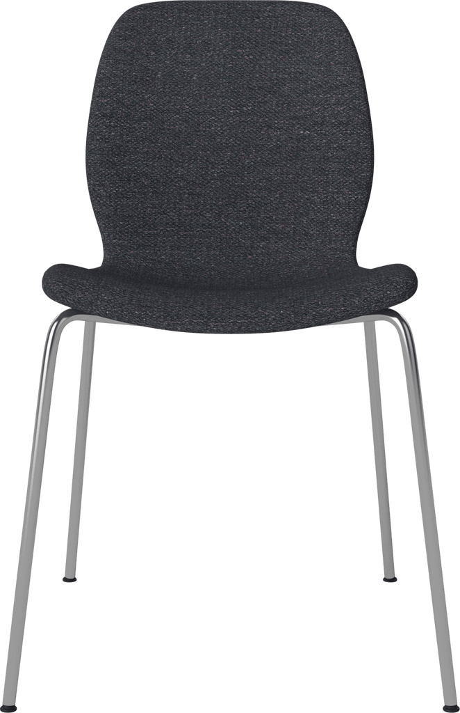 Seed Chair w. Upholstered Seat & Metal Legs