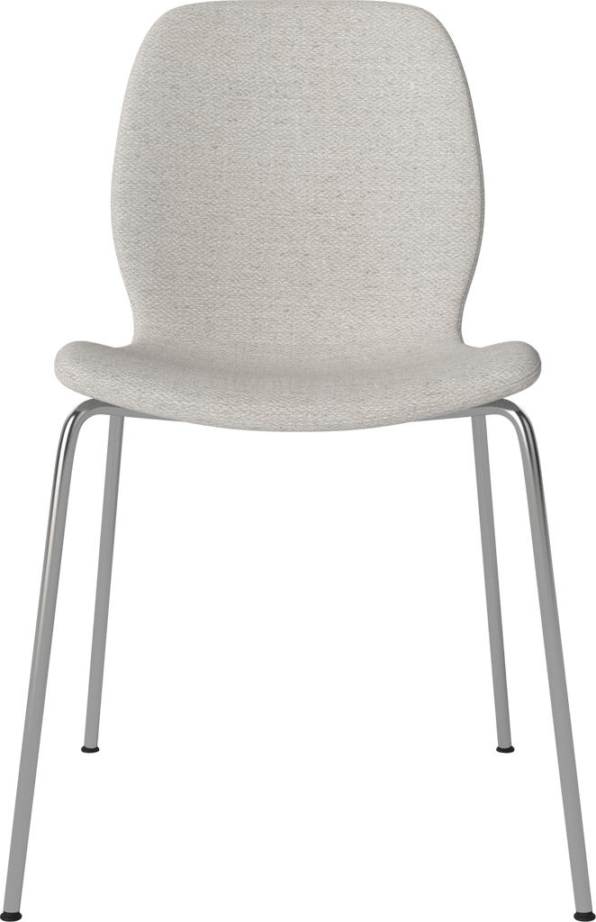 Seed Chair w. Upholstered Seat & Metal Legs