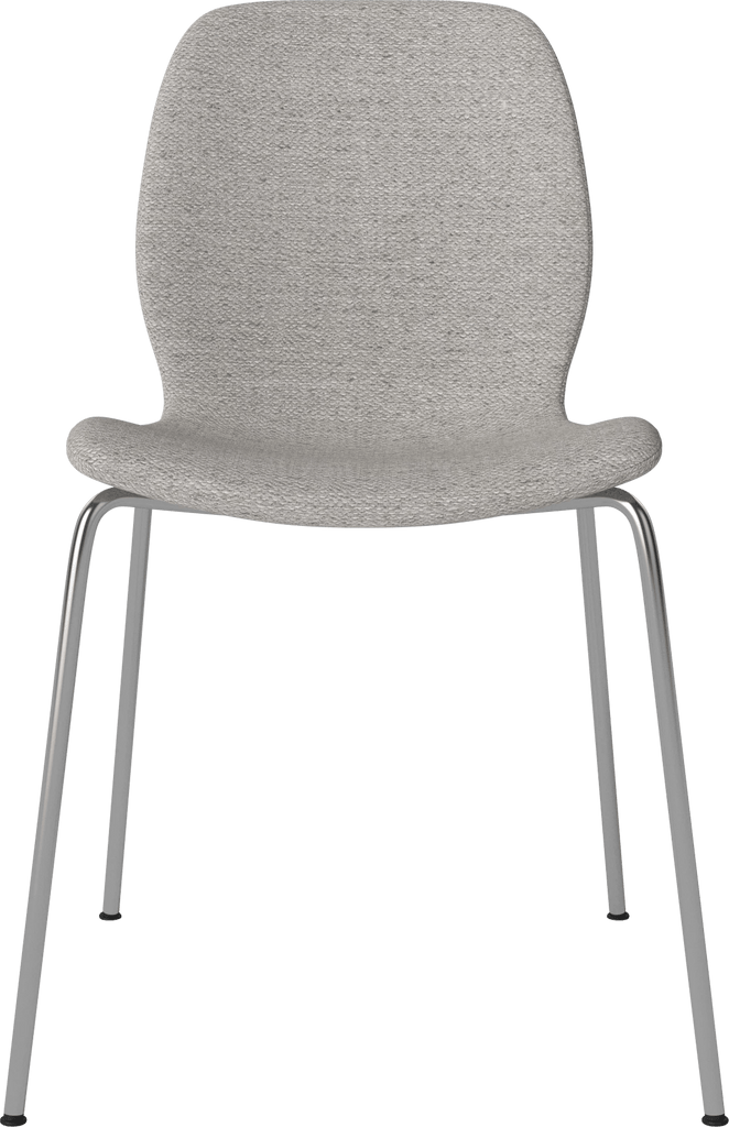 Seed Chair w. Upholstered Seat & Metal Legs
