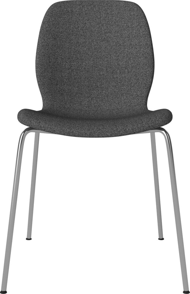 Seed Chair w. Upholstered Seat & Metal Legs