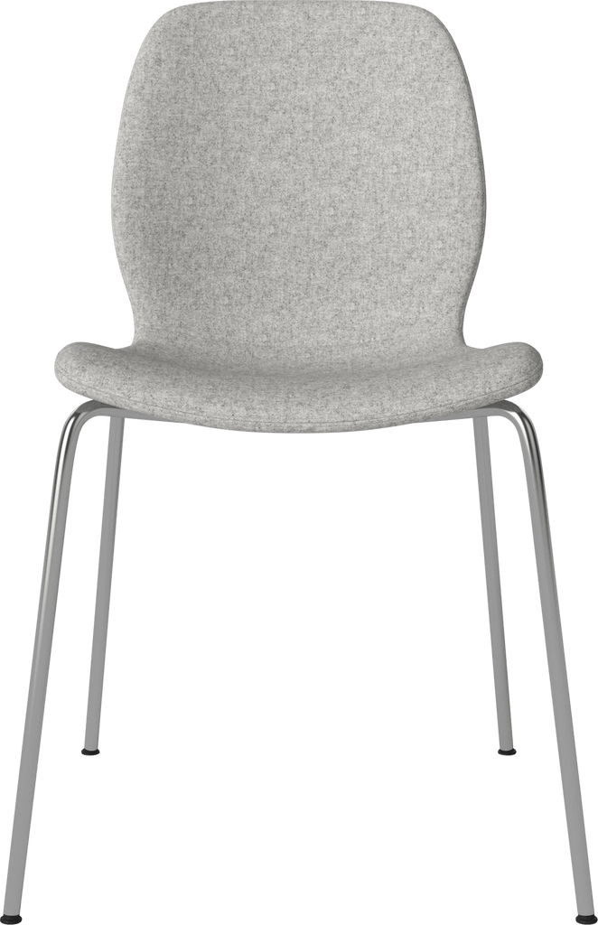 Seed Chair w. Upholstered Seat & Metal Legs