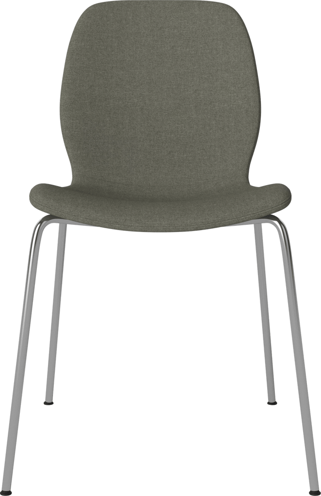 Seed Chair w. Upholstered Seat & Metal Legs