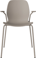 Carica l'immagine nel visualizzatore di Gallery, Seed Chair w. Open Armrest &amp; Metal Legs
