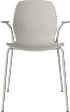 Carica l'immagine nel visualizzatore di Gallery, Seed Chair w. Open Armrest &amp; Metal Legs