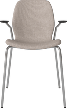 Carica l'immagine nel visualizzatore di Gallery, Seed Chair w. Open Armrest &amp; Metal Legs - Upholstered