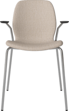 Carica l'immagine nel visualizzatore di Gallery, Seed Chair w. Open Armrest &amp; Metal Legs - Upholstered