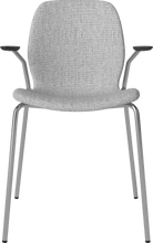 Carica l'immagine nel visualizzatore di Gallery, Seed Chair w. Open Armrest &amp; Metal Legs - Upholstered