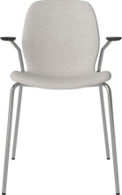 Carica l'immagine nel visualizzatore di Gallery, Seed Chair w. Open Armrest &amp; Metal Legs - Upholstered