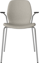 Carica l'immagine nel visualizzatore di Gallery, Seed Chair w. Open Armrest &amp; Metal Legs - Upholstered