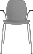 Carica l'immagine nel visualizzatore di Gallery, Seed Chair w. Open Armrest &amp; Metal Legs - Upholstered
