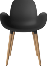 Carica l'immagine nel visualizzatore di Gallery, Seed Chair w. Armrest &amp; Wooden Legs