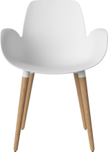 Carica l'immagine nel visualizzatore di Gallery, Seed Chair w. Armrest &amp; Wooden Legs